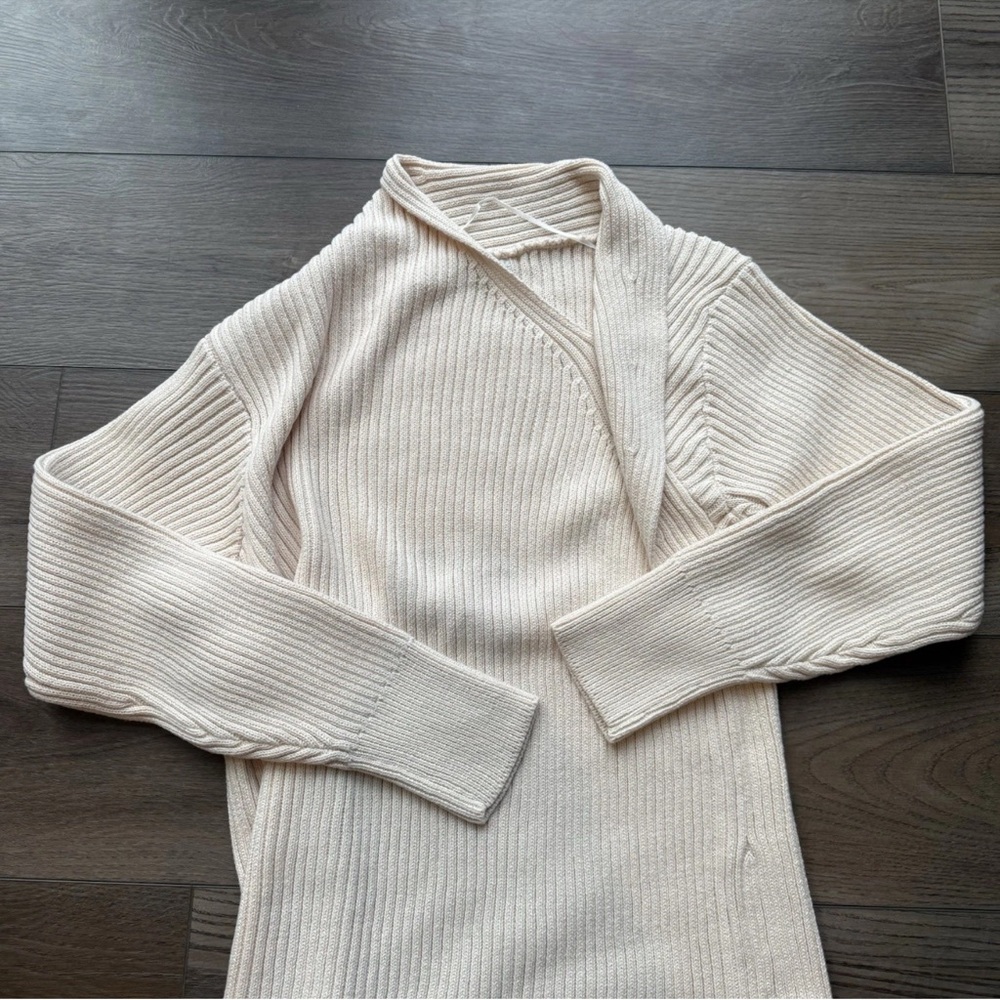 Free People Ivory Ribbed Tunic - Picture 2 of 8